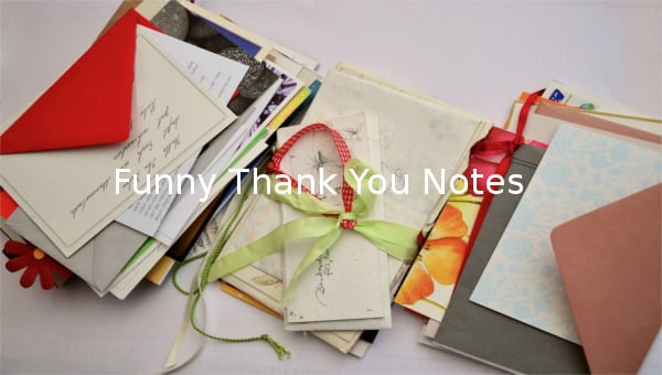 funny thank you notes