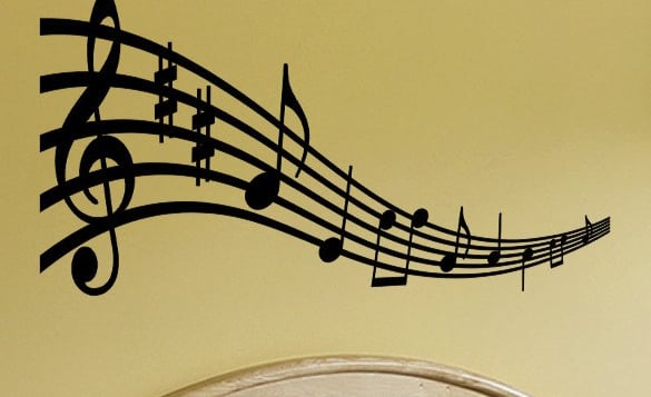 wall art musical notes example template download