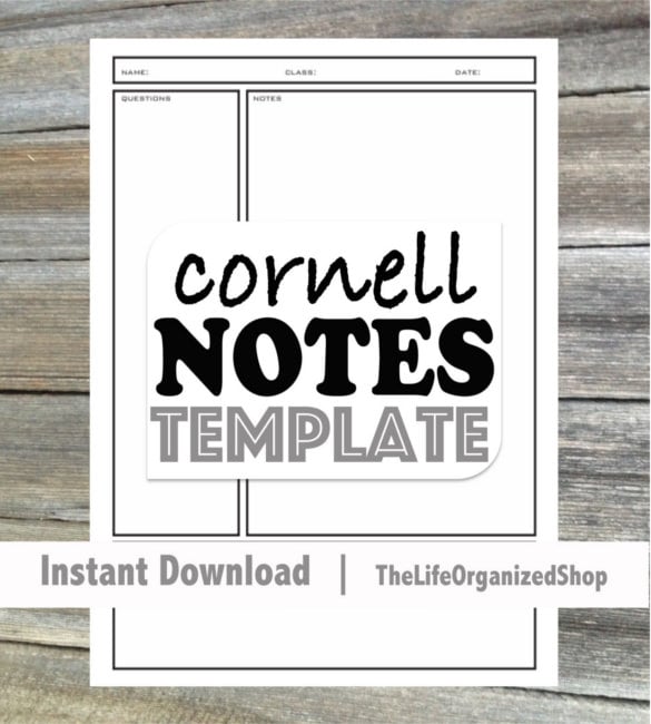 student-cornell-note-talking