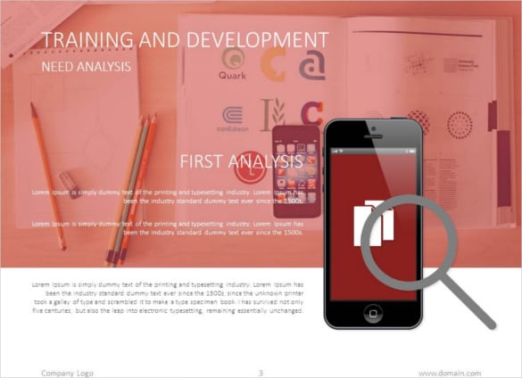 training and development google slides template