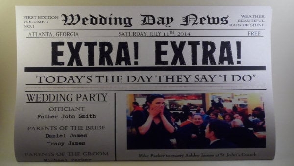 newspaper headline template