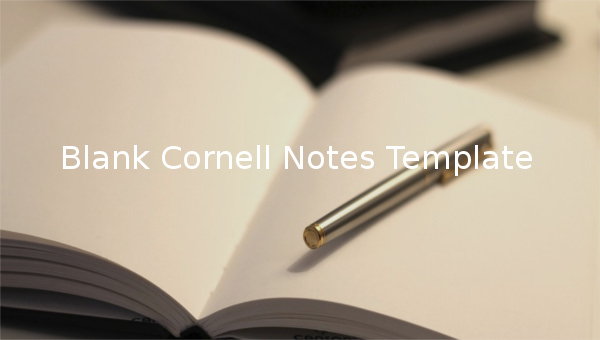 blank cornell notes template