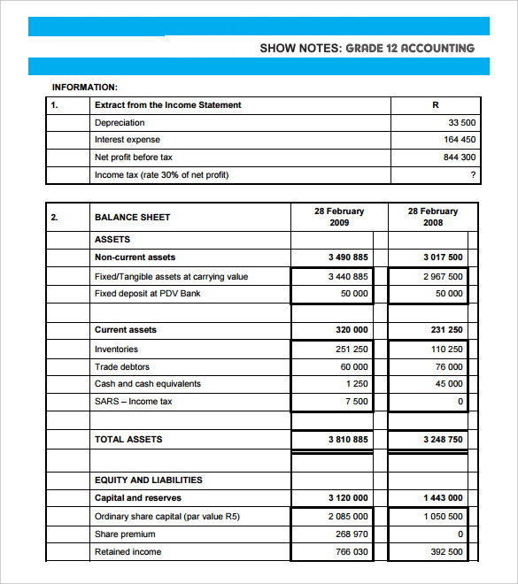 cash flow analysis template