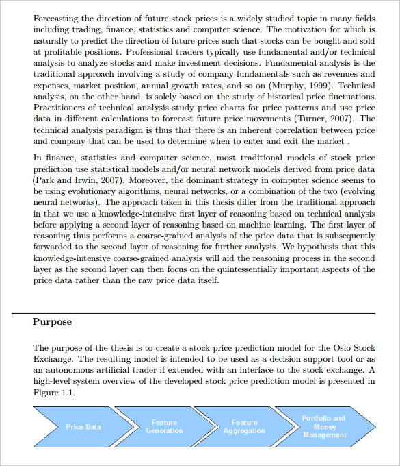 research paper on stock analysis