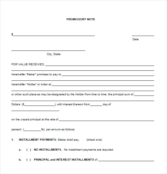 licensing lawyer promissory note example word free download