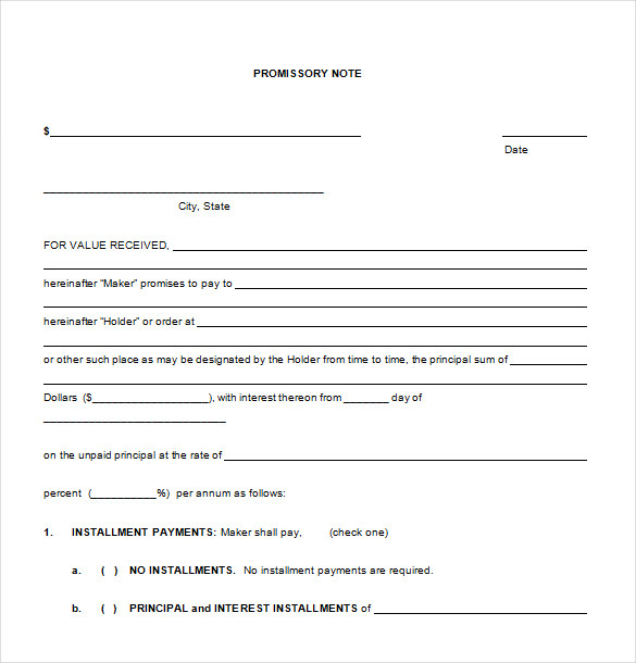 20+ Promissory Note Templates - Google Docs, MS Word, Apple Pages