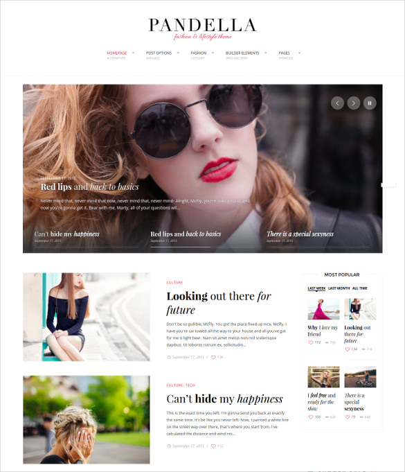 20+ Fashion Blog Templates & Themes Free & Premium