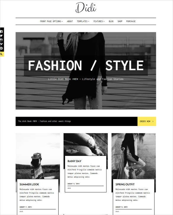 20+ Fashion Blog Templates & Themes Free & Premium