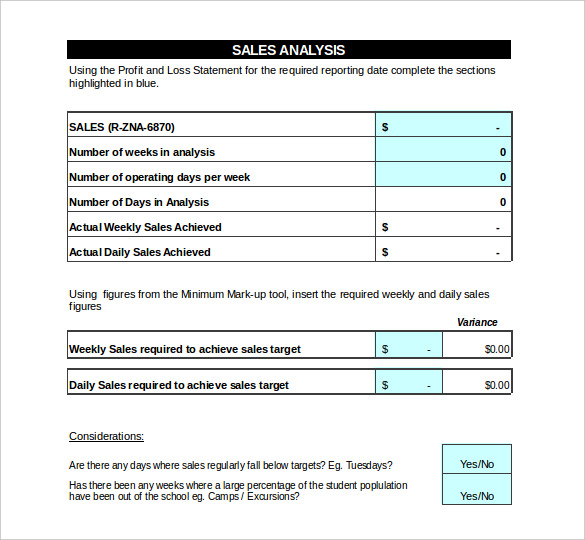 Sales Analysis Template - 10+ Free Word, Excel, PDF Format Download!