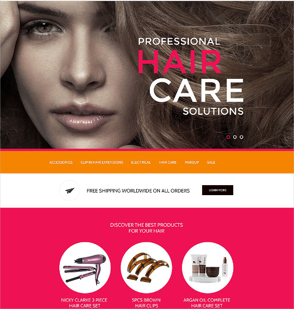 hair salon responsive shopify theme