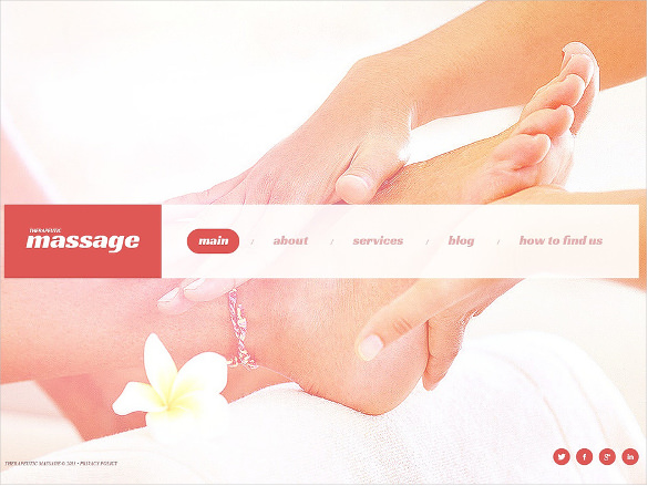 massage salon website bootstrap template
