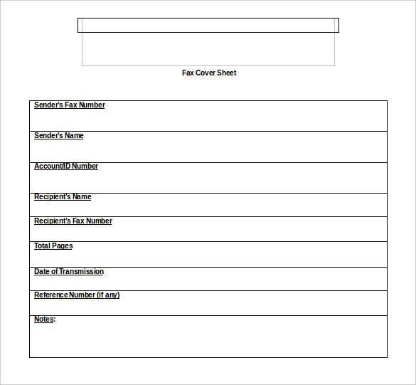 free download whole page fax cover sheet template