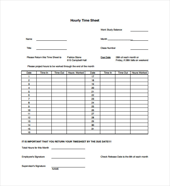 timesheet templates 35 free word excel pdf documents download