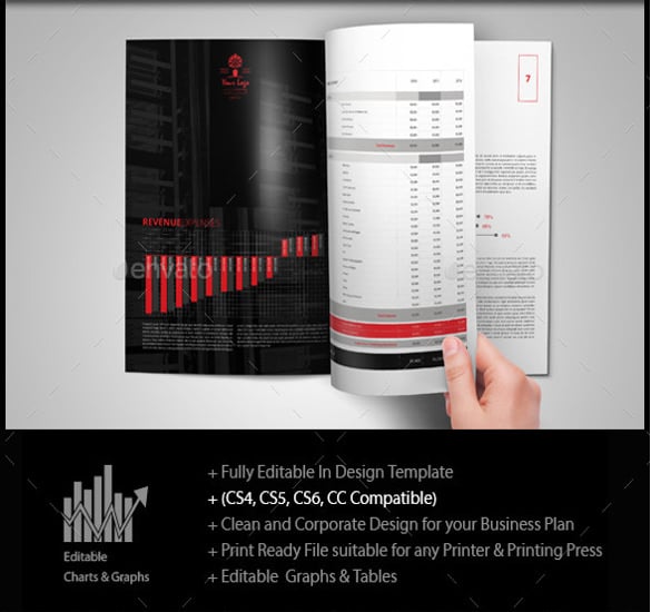income statement template indesign