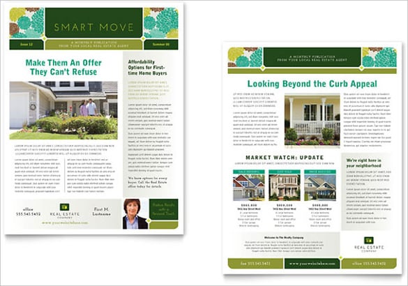 samrt move real estate newsletter template download