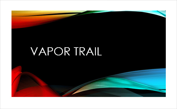 vapor trail microsoft powerpoint template download