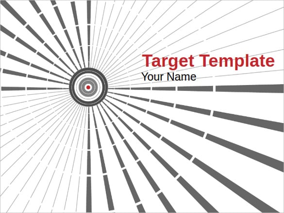 target powerpoint presentation template ppt format