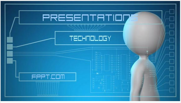 future interface animated powerpoint template download