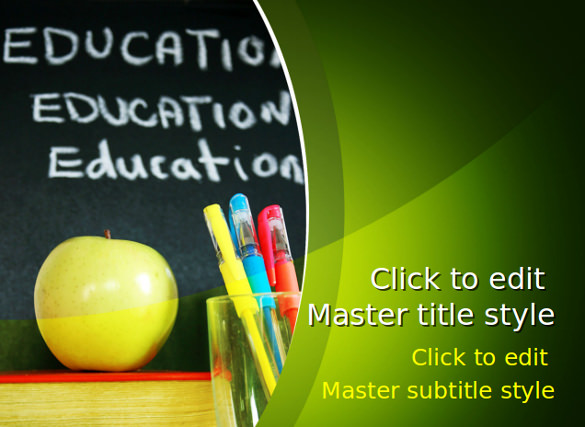 education school powerpoint template free download