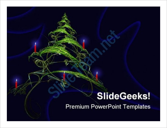 tree christmas powerpoint template download