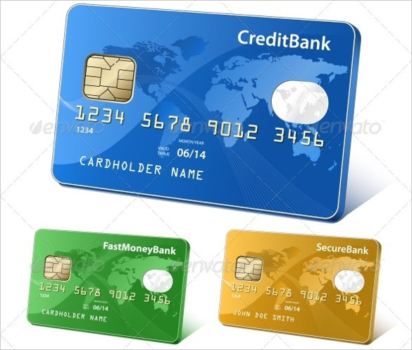 business credit card template vector eps format