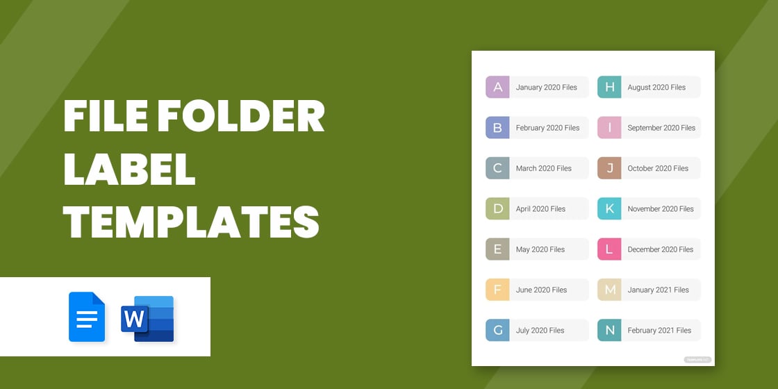 file folder label templates – free sample example format download