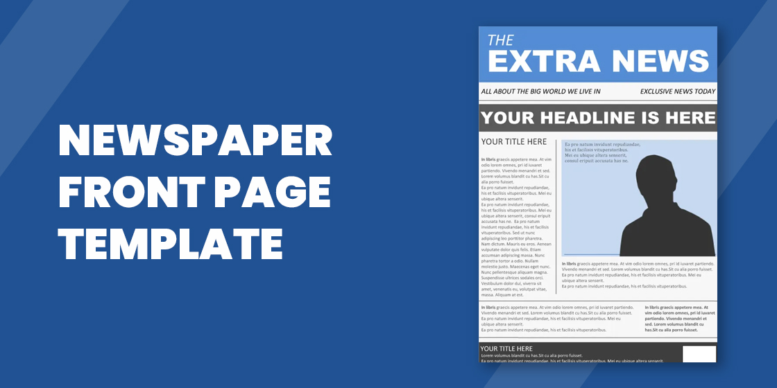 9+ Newspaper Front Page Template - Free Word, PPT, EPS Documents