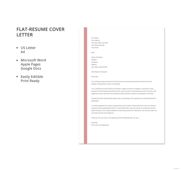 18+ Free Cover Letter Templates - PDF, DOC