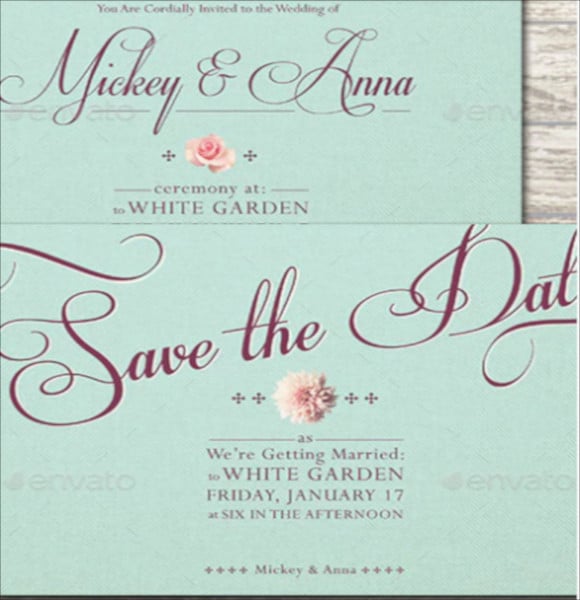 floral addressing wedding invitation template