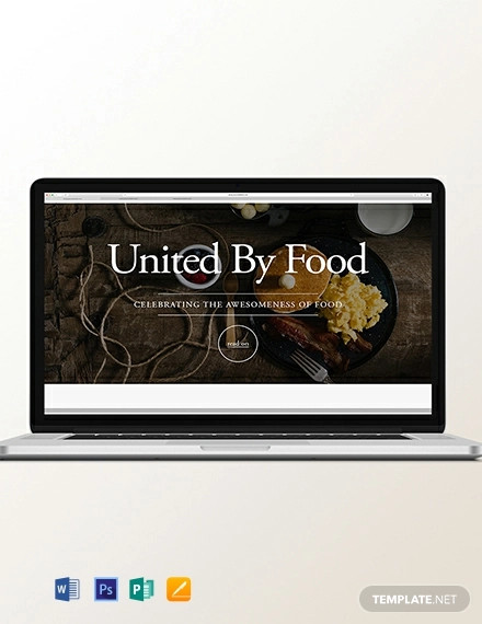 food blog header template