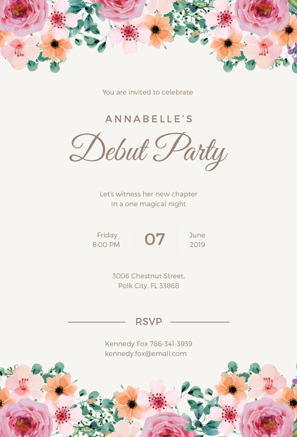 Formal Invitation Template 33+ Free Sample, Example, Format Download