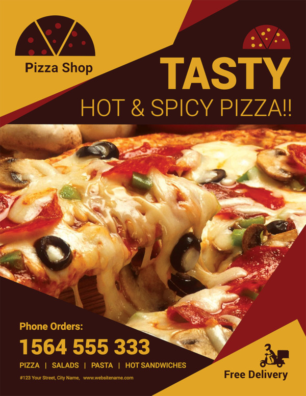 free pizza sale flyer template