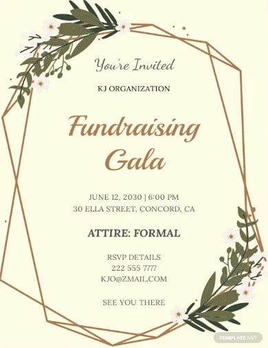 fundraising gala invitation