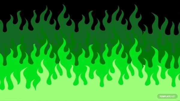 green fire background