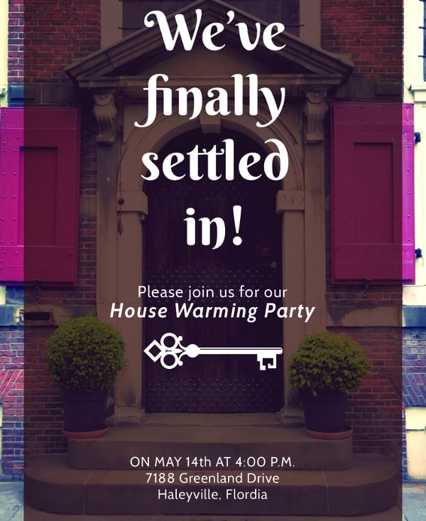 Housewarming Party Invitation Template 8
