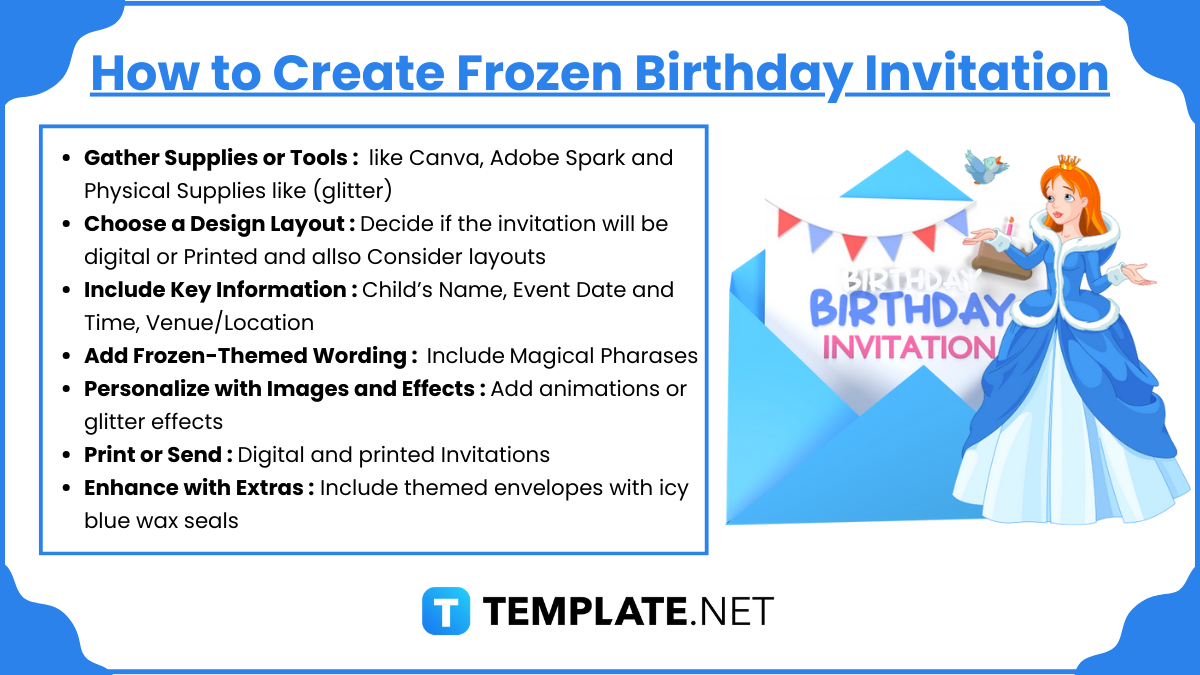 How to Create Frozen Birthday Invitation