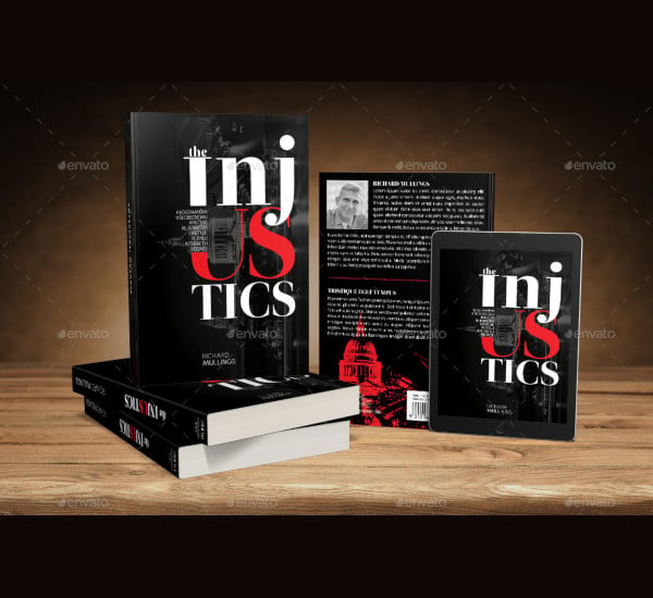 injustics book cover photoshop template