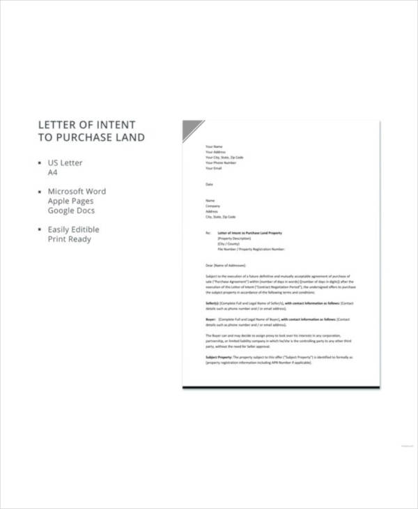 14+ Purchase Letter Of Intent Templates - DOC, PDF