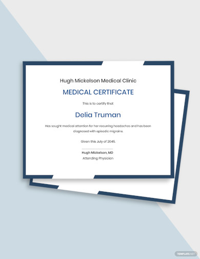 medical certificate template