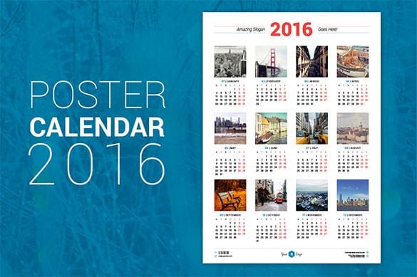 premium poster calendar 2016 eps format download
