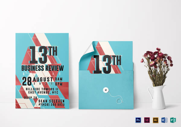simple business review invitation template