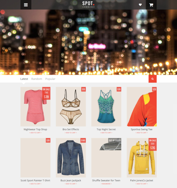 Spotcommerce Blogger Template Free - Colab