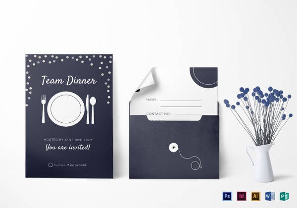 team-dinner-invitation-template