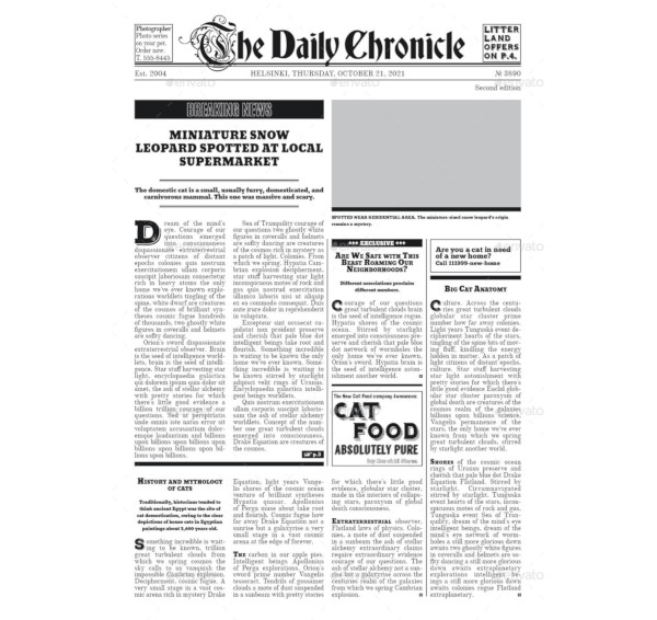 12 Old Newspaper Template Free Psd Eps Indesign Documents Download Free Premium Templates