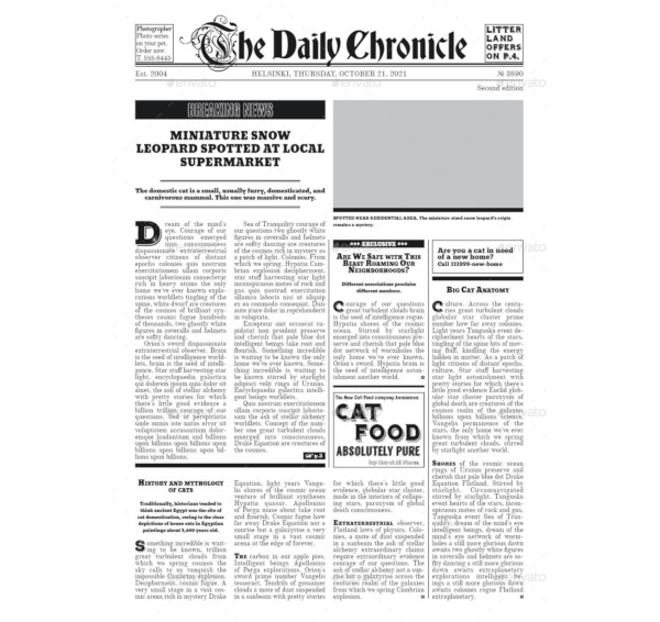 12+ Old Newspaper Template Free PSD, EPS, Indesign Documents Download