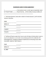 Changes for Roommate Agreement Document