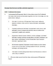 Non Disclosure Employee Agreement Document