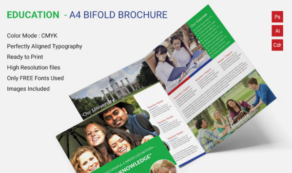 education a4 bi fold brochure education a4 bi fold brochure