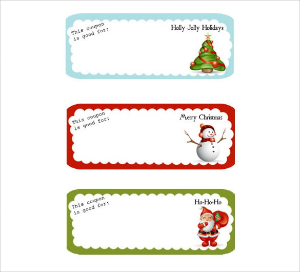 free printable holiday coupons template download