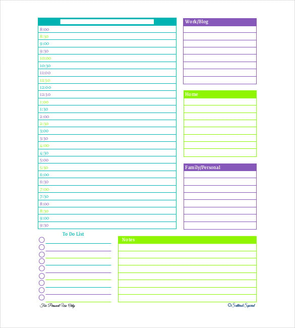 Executive Planner Pages